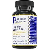 Premier Research Labs Joint & Disc Support Supplement - for Men & Women, Glucosamine, Joint Mobility and Muscle Health, Cartilage Repair, Gluten Free, Plant-Sourced - 90 Capsules