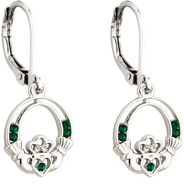 Pendientes Colgantes De Trébol De Trébol De Triquetra Irlandeses Con