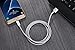Safergo Lightning Cable for Travel,2-in-1 Rugged [Nylon Braided] iPhone&Micro USB Dual-side Charger for Cellphone, Silver 3.3ft 1Pack