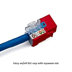 trueCABLE Cat6 Keystone Jack, Unshielded (UTP), 90