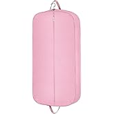 Limoomil Heavy Duty Waterproof Garment Bag for Travel, Tear Resistance Suit Bag for Women Travel for Suits, Tuxedos, Coats, Uniform. Pink, 42 inch…