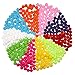 Sunmns 400 Pieces 1 Inch Colorful Pompoms Small Balls for DIY Creative Crafts Decorations, 10 Colors