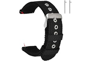 uEmoh Watch Straps, Quick Release Nylon Watch Bands for Men Women, Watch Bands of Multiple Colors & Width(16mm,18mm, 20mm, 22mm)