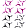 16pcs Gemfan Hurricane 2023 2 Inch 3-Blade Propeller 3 Holes Props 1105-1108 Motor for Toothpick RC Drone FPV Racing(8CW 8CCW)