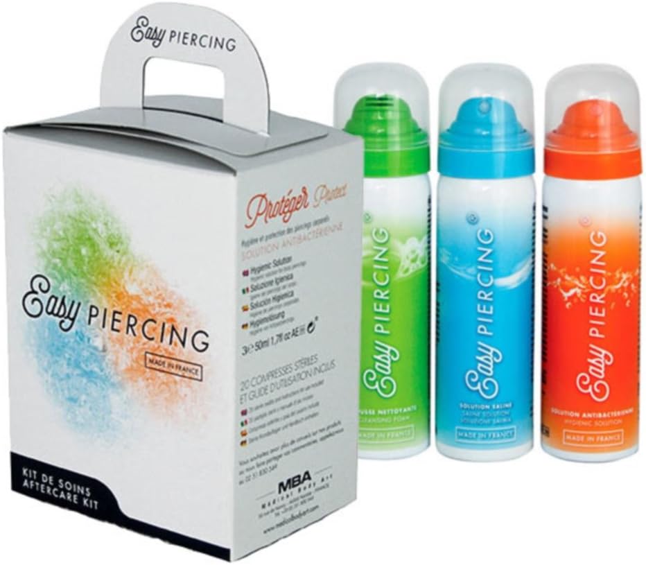 eeddoo Easypiercing® - Aftercare Kit (Piercing Aftercare Healing Disinfection)