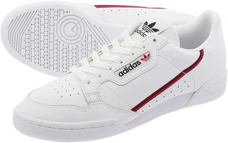 adidas continental 80's white scarlet collegiate navy