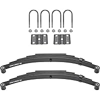 Youxmoto 5 Leaf Springs 3500lb Single Trailer Suspension & U-Bolt Kit; for 5200lb-6000lb Axle, 1-3/4" Width, 25-1/4" L, 9/16"