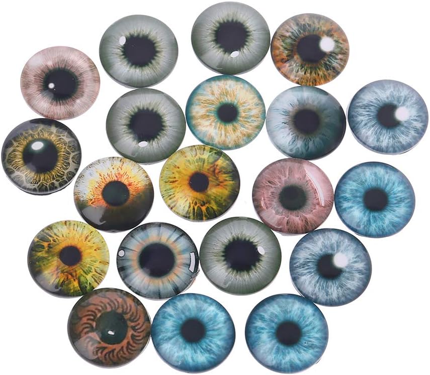 10pcs 5pairs glass eyes diy animal eyes dolls eyes JY0612mm Home & Hobby Doll Making