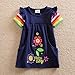 VIKITA toddler flower girl dress for kids baby cotton short sleeve dresses in summer for 2-8 years