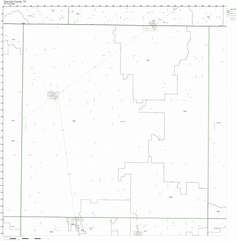 Amazon.com: Sherman County, Texas TX ZIP Code Map Not Laminated: Home