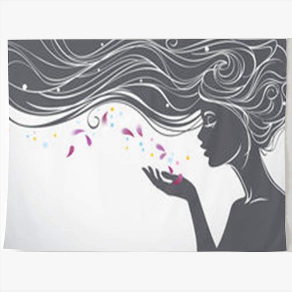 Amazoncom Armko Tapestry 80 X 60 Inches Concept Long Hair