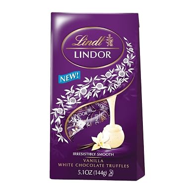 Lindt lindor vanilla White chocolate truffles (037466062082)