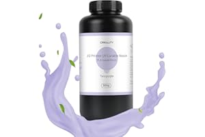 Creality Plant-Based 3D Printer Resin UV-Curing 3D Resin with High Precision Low Odor Quick Curing Excellent Fluidity PLA-Based Resin for LCD 3D Printers Taro Purple 500g (1.1lbs)