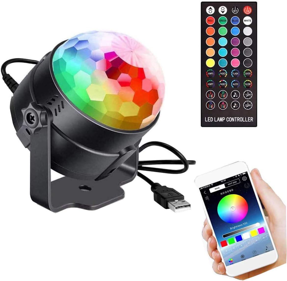 bluetooth disco light