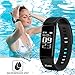 Fitness Tracker iKustar Smart Bracelet Pedometer Heart Rate Monitor Sleep Monitor Calorie Counter Pedometer Sport Activity Tracker With HD OLED Touch Screen for Android and IOS Smart Phone (Black)