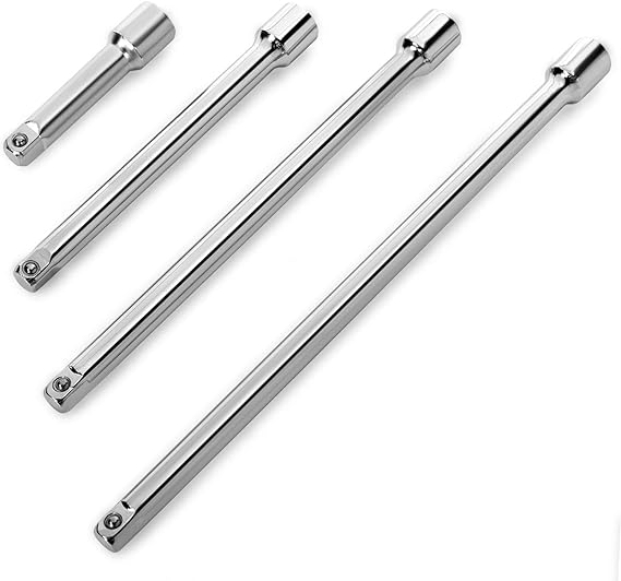 Stark 3/8" Drive Impact Extension Bar Set, CRV Steel 4Pieces Set (3