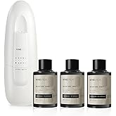 VINEVIDA Studio Waterless Diffuser and 3 Hotel Fragrance Oils - Diffuser for Home - Room Fragrance Air Diffuser [White Aroma Diffuser]