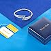 Menton Ezil Love Encounter Sapphire Blue Bangle Bracelets Women 7