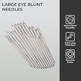 H&S Large Eye Blunt Needles 15pcs Yarn Knitting Sewing Darning Needles view 4