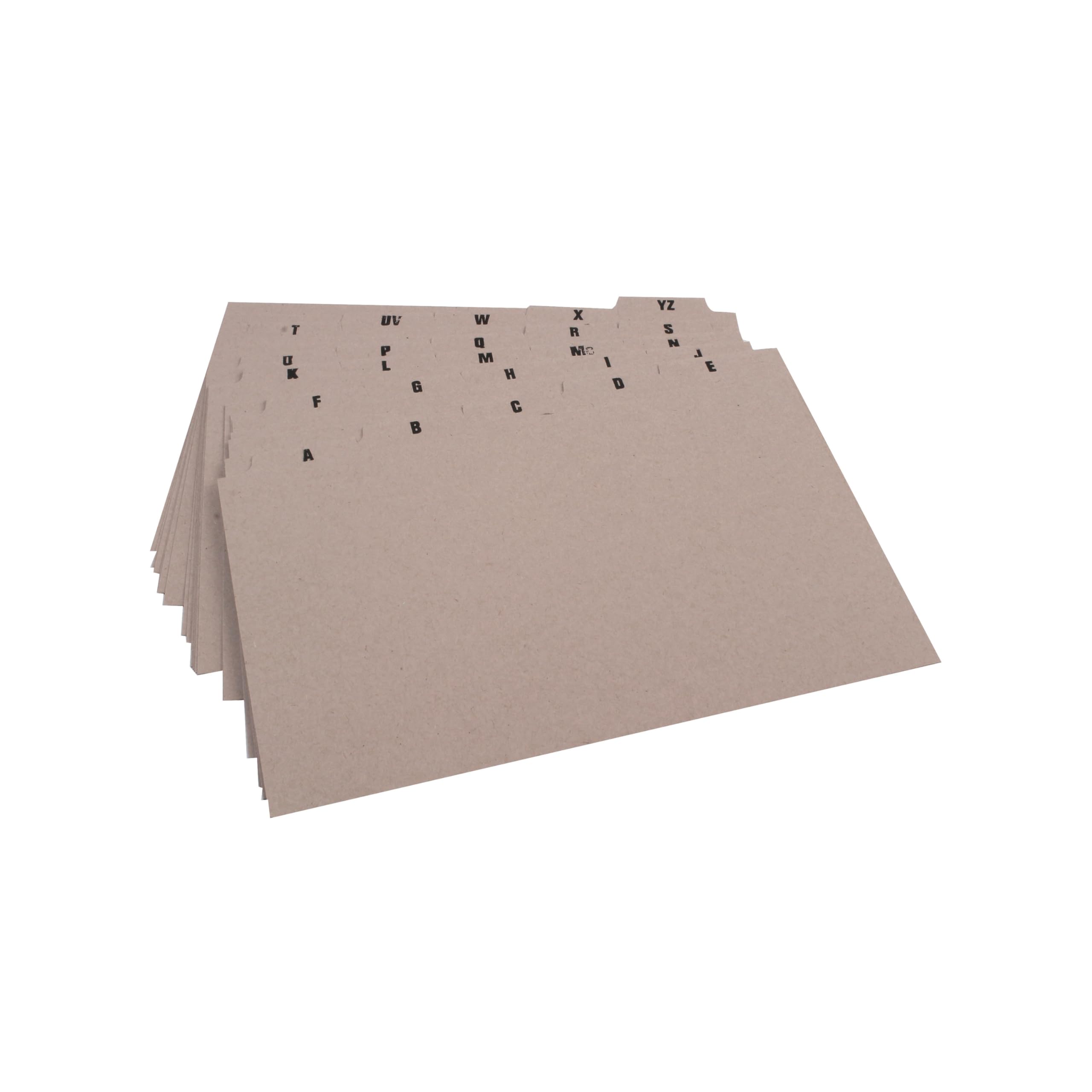 Q-Connect Gd Card 203x127mm A-Z Pk25 -A