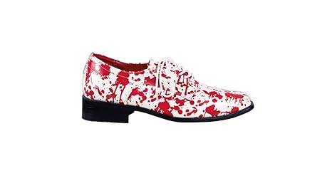 Boland 47141 - Schuhe Horror, Größe 41, rot / weiß