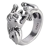 kelistom Vintage Silver Animal Open