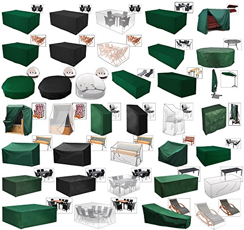 WOLTU Garden Furniture Protective Cover, PE Furniture Set Cover, Waterproof, Anti-UV, Dustproof and Windproof, 242 x 162 x 100 cm