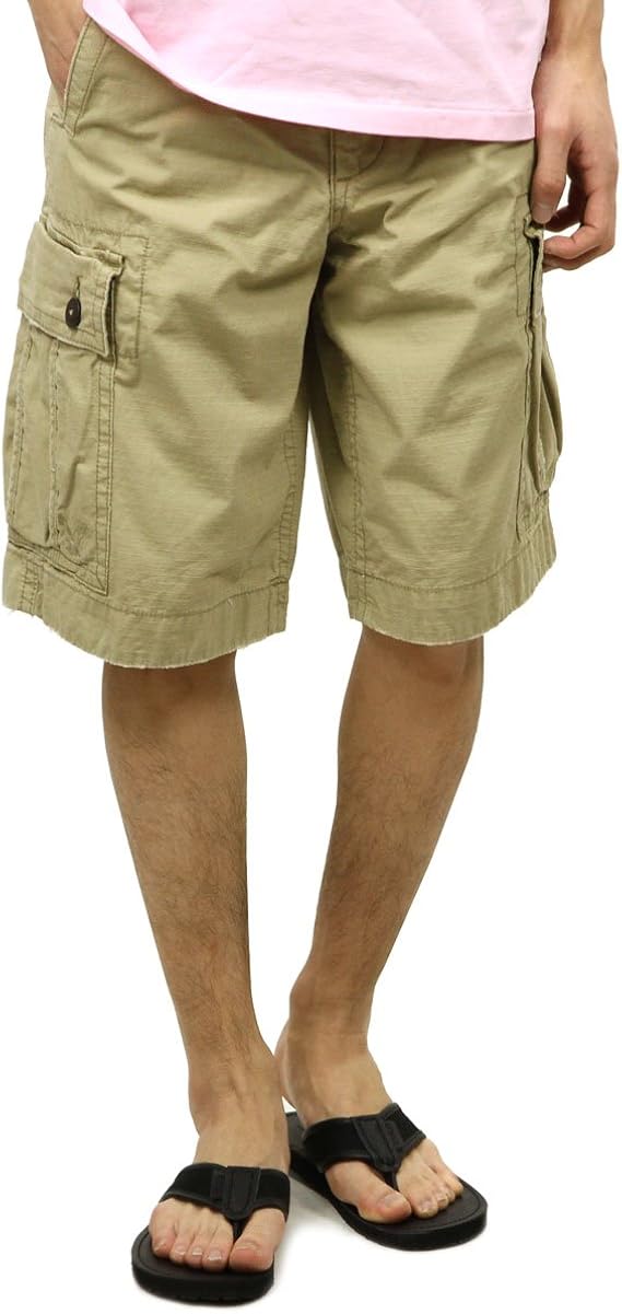 Amazon アメリカンイーグル American Eagle 正規品 メンズ ショートパンツ カーキ W32 並行輸入品 コード 5 並行輸入品 ショートパンツ 通販