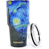 Jormungand 30 oz Tumbler Stainless Steel Vacuum Insulated Travel Mug with Leak Proof Lid Double Wall Coffee Cup Water Bottle for Cold Beverages 30oz Tumbler Starry Night