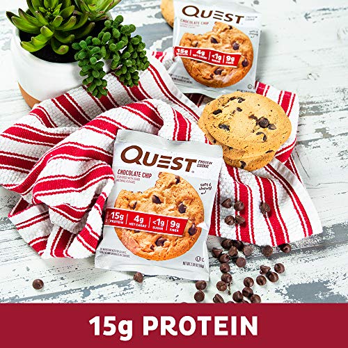Quest Nutrition Chocolate Chip Protein Cookie; Keto Friendly; High
