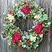 The Wreath Depot Belmont Silk Decorative Front Door Wreath 24 Inch, Full Handcrafted Spring Wreath, Designed in USA, Beautiful White Gift Box,