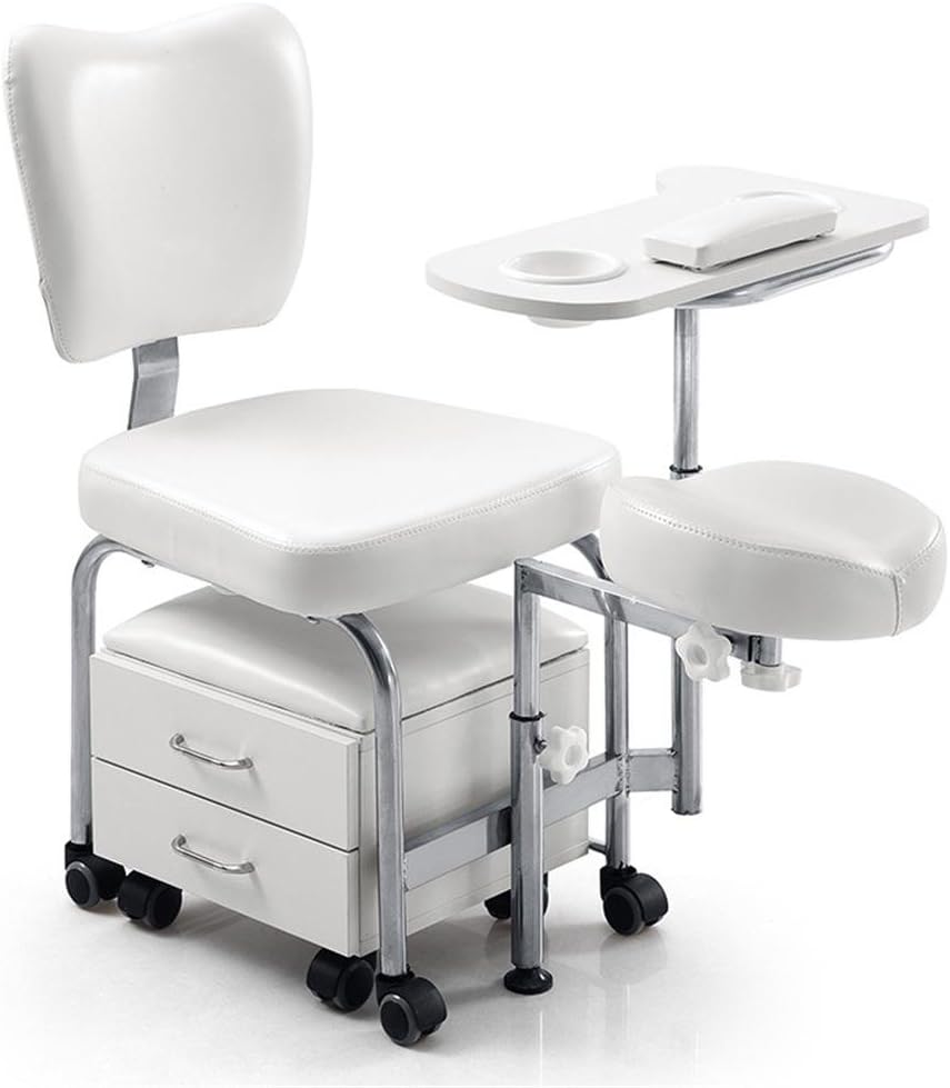 SalonTrolley Nail Table Professional Salon Beauty Stool Set Hairdressing Trolley for Manicure Pedicure Nails Cart Chair Salon SPA With Drawers, black: Sports & Outdoors