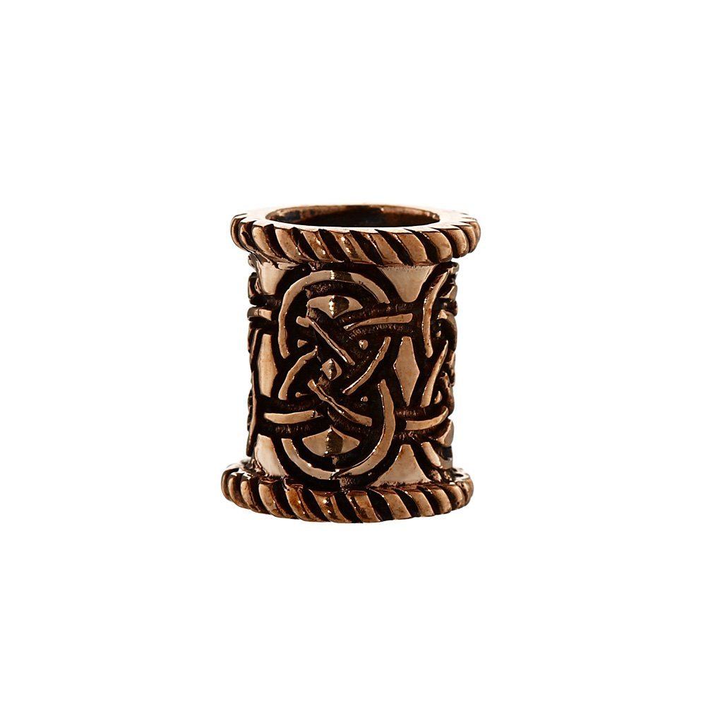 NKlaus beard hair ornament CELTIC MAGIC bronze curly bead 6376