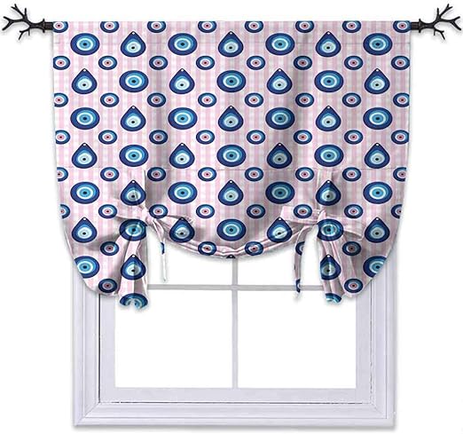 YUAZHOQI cortina oscurecedora para cenefa de abalorio turcas