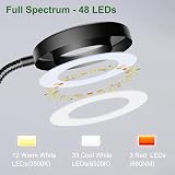Wolezek Grow Lights Indoor Plants Clip On 6500K Full Spectrum 360° Gooseneck view 4