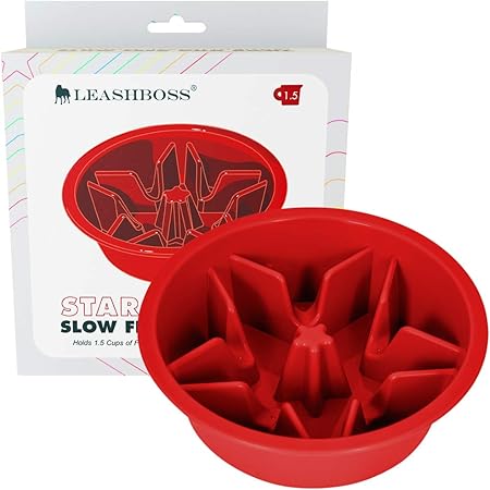 elevated slow feeder dog bowl