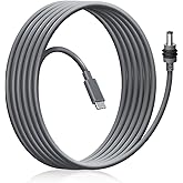 GINGKOSYS Starlink Mini USB C to DC Power Cable 16 FT | USB Type C Essential Starlink Mini Accessories | USB-C to DC Waterproof Cord 5M Compatible with 100W+ Power Bank and PD Charger