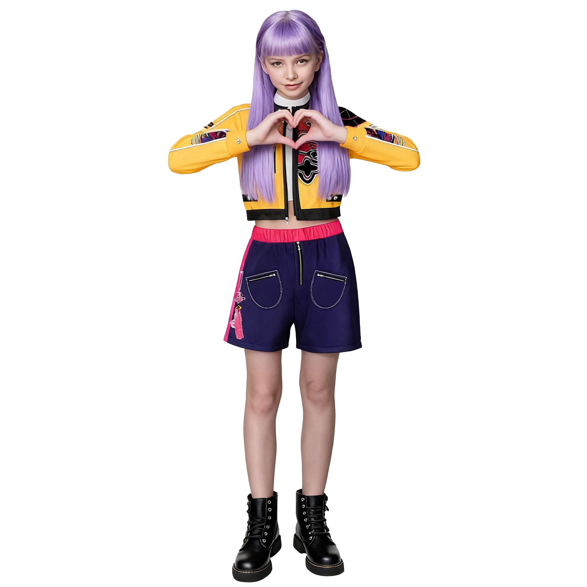 Photo 1 of ROSEZUZU Stage Outfit Pop Singers Clothes Set Top and Pants and Coat for 4-14 Years