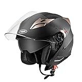 Motorcycle Open Face Helmet DOT Approved - YEMA