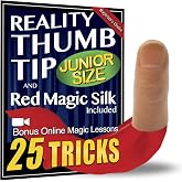 Magic Makers Junior Reality Thumb Tip with Silk and Online Course for Magic Training