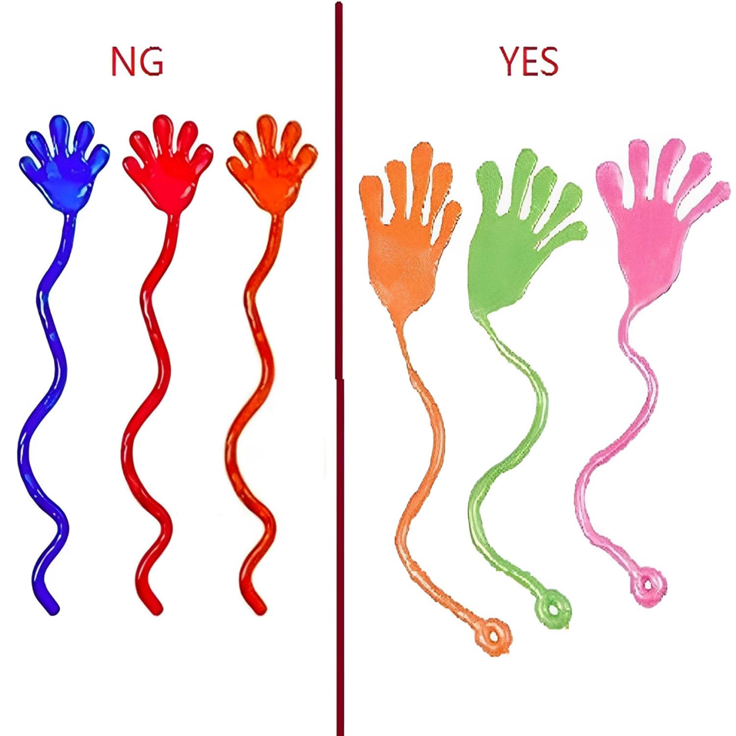 Tuko 20PCS Sticky Hands, Sticky Finger, Kids' Party Favor Sets, Fun Toys, Party Favors, Wacky Fun Stretchy Sticky Hands, Halloween Party Favors, Birthday Parties, Toys for Sensory Kids,20PCS