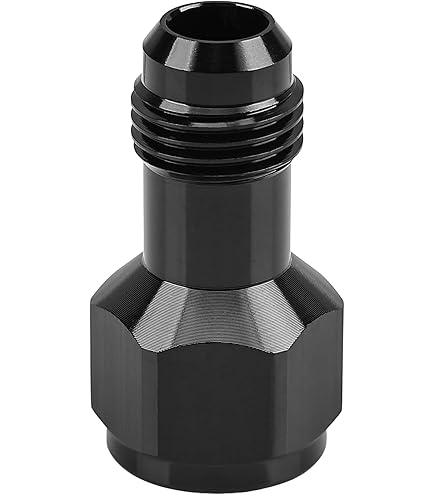 Dyno Racing Adattatore AN6 Maschio A AN8 Maschio In Alluminio Nero | Raccordo O-Ring Boss ORB-6 - Foto 2