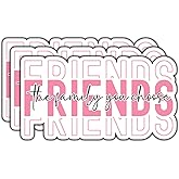 (3Pcs) Friends The Family You Choose Sticker Funny Quote Motivational Inspirational Decals Waterproof Vinyl Stickers for Books Laptops Phone Water Bottles Tumbler Cup Kindle 3 Inches
