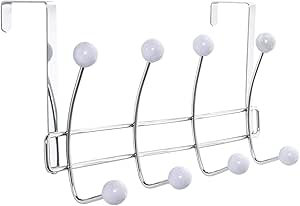 Perchero con ganchos para colgar detrás de la puerta, ideal para