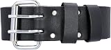 TOUGH MASTER Leather Work Belt 2 Inch Buffalo Saddle Heavy Duty Black Men Women view 2