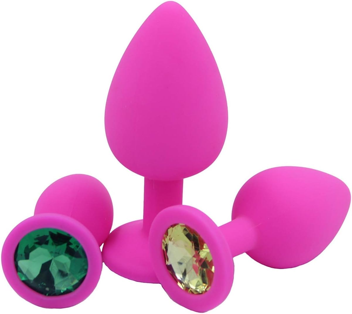3 Size SiliconP-Lug with Stone Products P-Lug Balls Erotic Funny Toys for Woman Men Wholesale,Purple Big Size