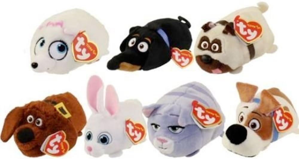 TY - Teeny Secret Life Of Pets Plush Soft Toy Full Set Of 7 Toys
