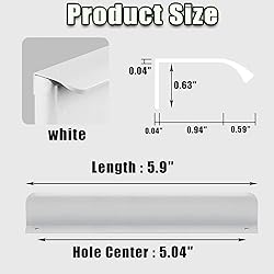 6 Pack Adhesive Edge Finger Tab Pull Self Adhesive