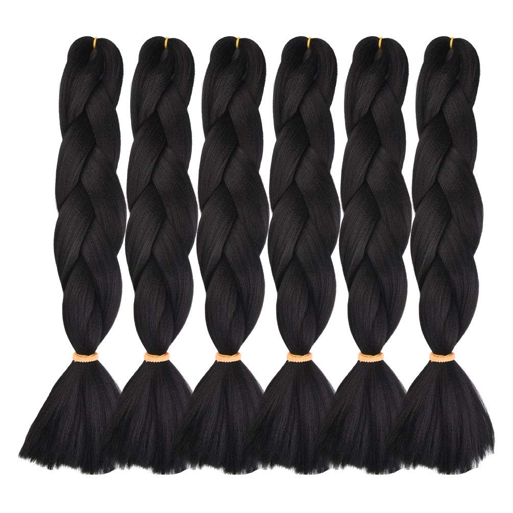 Amazon Com 6 Packs Braiding Hair Kanekalon Braiding Hair