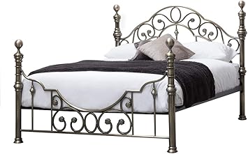 Canterbury Antik Messing Vintage Viktorianischer Stil Metall Bett